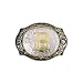 HUABOLA CALYN Western Belt Buckle Initial Letters ABCDMRJ to Z Cowboy Rodeo Small Gold Belt Buckles for Men Women (B)