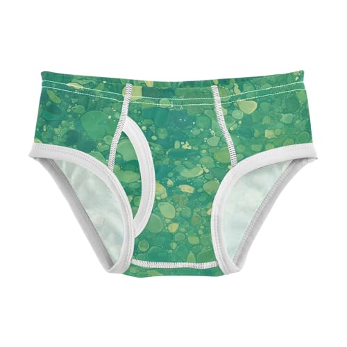 KLL Green Glitter Texture Toddler Boys Comfort Athletic Underwear Breathable Children Undies