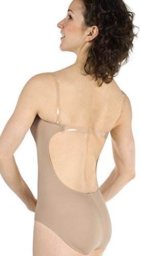 Body Wrappers 277 Womens Under Wraps Microfiber Open back Leotard (S, Nude)