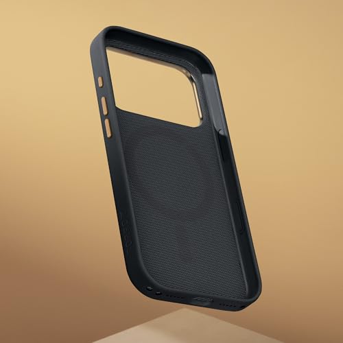 Étui tissé pour iPhone 17 Pro coque fine compatible MagSafe noir