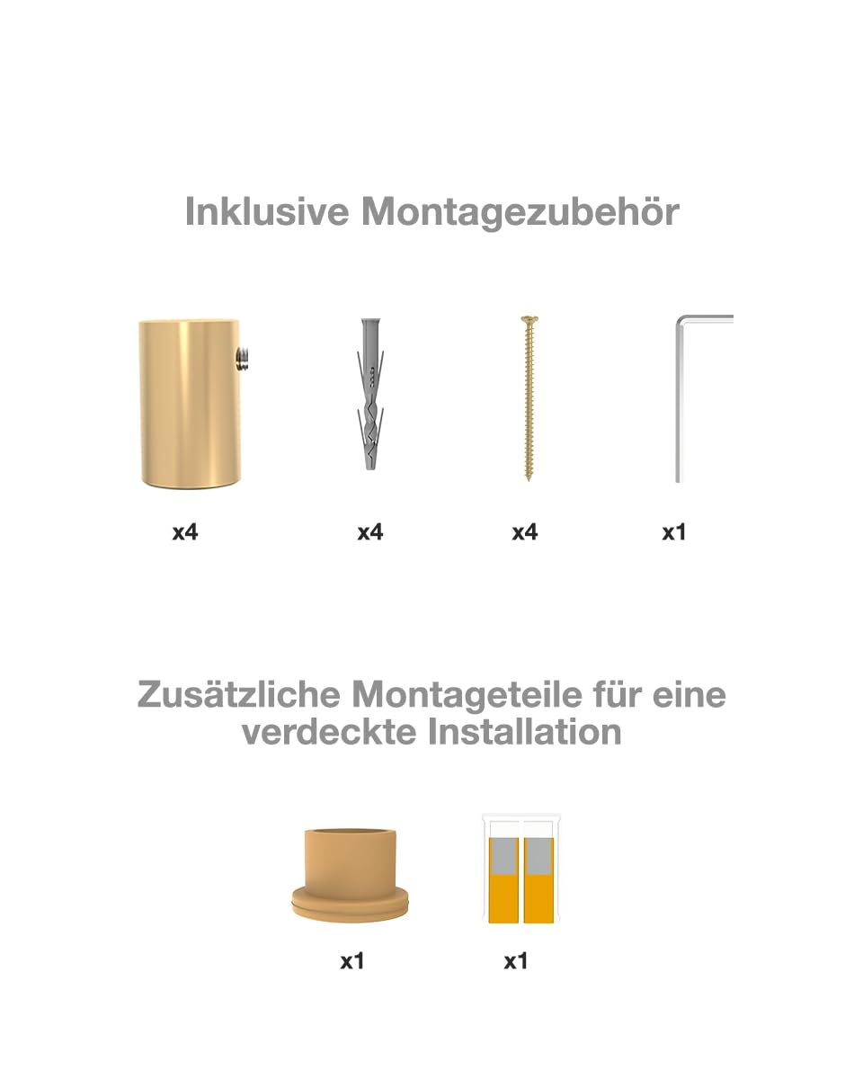 Elna Scaldasalviette Oro - 107W - 805x590mm - Elettrico - Per Casa e Famiglia - Montaggio a parete - Acciaio inossidabile con Timer, Termostato & Eco - IP44 - Compatto ed elegante