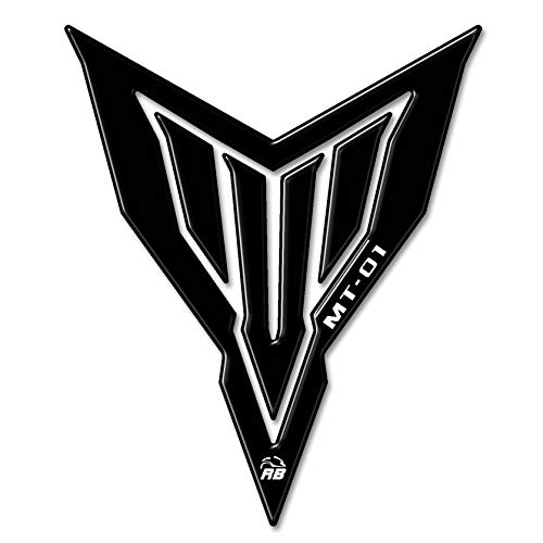 Adhesivo 3D Protección Protector de Depósito Compatible con Yamaha Mt-01 - Negro