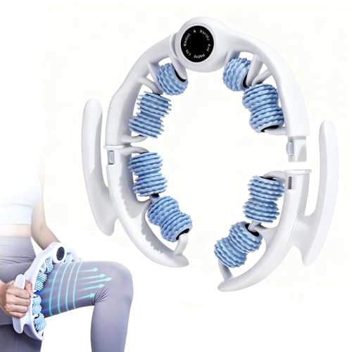 BUXKZVL Cellulite Massage Roller for Legs, Anti Cellulite Massage Tool for Legs, Thighs, Arms with Detachable Handles, Lymphatic Drainage Massager for Deep Tissue Pain Relief