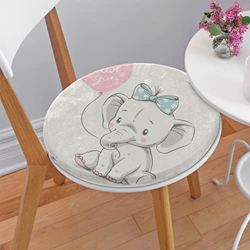 Chair Pad Elephant Floor Pillow Cushion For Dining Chair, Memory Foam Seat Chair Cushion Non-Slip Balloon Soft Seat Cushion, Decor For Office Car Patio 14.5X1.18 Inch #TOP24