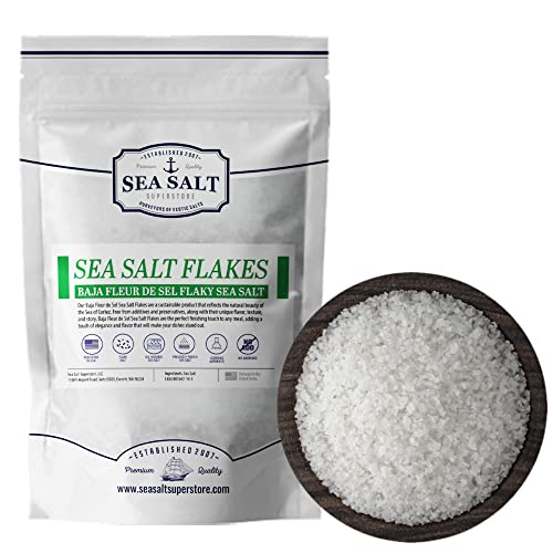 Flaky Sea Salt, Baja Fleur De Sel Flake Salt, Gourmet Finishing Salt Flakes For Cooking Or Baking, 7 Oz Pouch - Sea Salt Superstore #TOP26