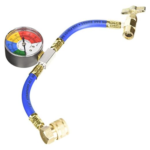 FJC 6036 R134a U-Charge Hose with Gauge