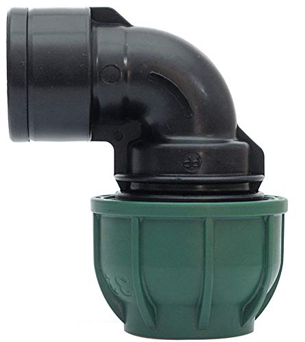 Connecto 90 DER.FIL.F elbow compression. 32X1 - Irritec Green