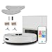 MEDION Saugroboter mit Absaugstation und Wischfunktion X22 SW+ (Lasernavigation, Starke 5000Pa Saugkraft, 2in1 Roboterstaubsauger, präzise Kartenerstellung, Go & No Go Bereiche, mehrere Etagen) grau
