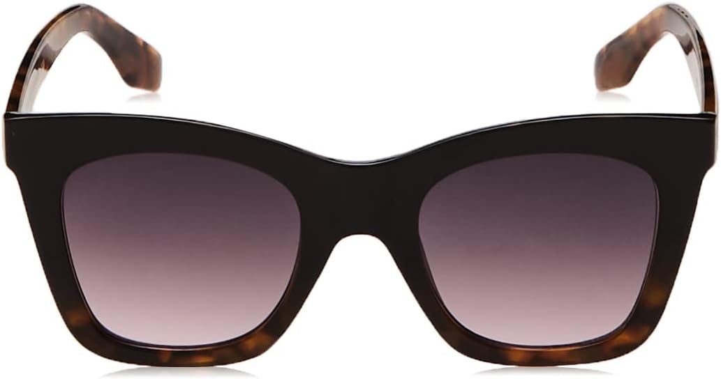 Martha Stewart Women's Ms104 Classic Uv400 Protective Square Cat Eye Sunglasses-Timeless Gifts for Her, 50mm