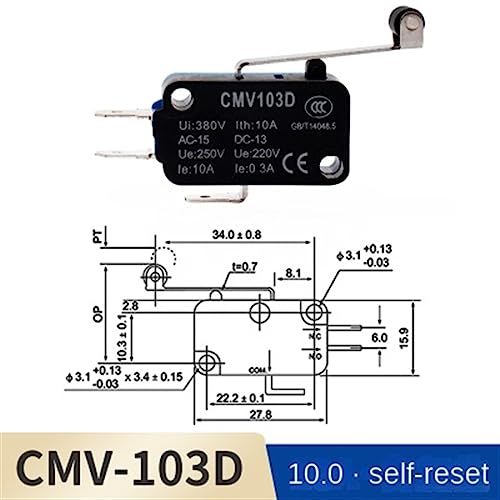 Microswitch CS10N001C2 V15 de voyage pour interrupteur limite CMV100D - 6
