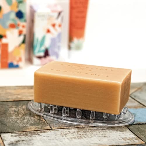 Better Houseware Clear Plastic Soap Saver, Set Of 2, Non-Slip Soap Bar Holder Tray For Kitchen, Bathroom, Shower, 3.25" X 4.75" #TOP3