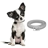DEWEL Zeckenhalsband für Hunde, 63.5cm Verstellbar Floh-und Zecken Halsbander, Wasserdicht Anti-Zecken und Flöhe