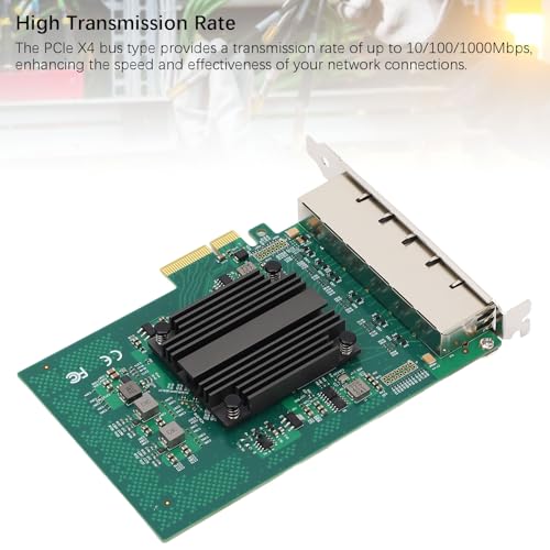 Tarjeta de red Gigabit PCIe con 6 puertos RJ45 Ethernet y chip I350 para PC de escritorio, compatible con Windows 7, 8, 8.1, 10, Server 2012, 2008, 2016, Freebsd, VMWare ESXi miniatura 4