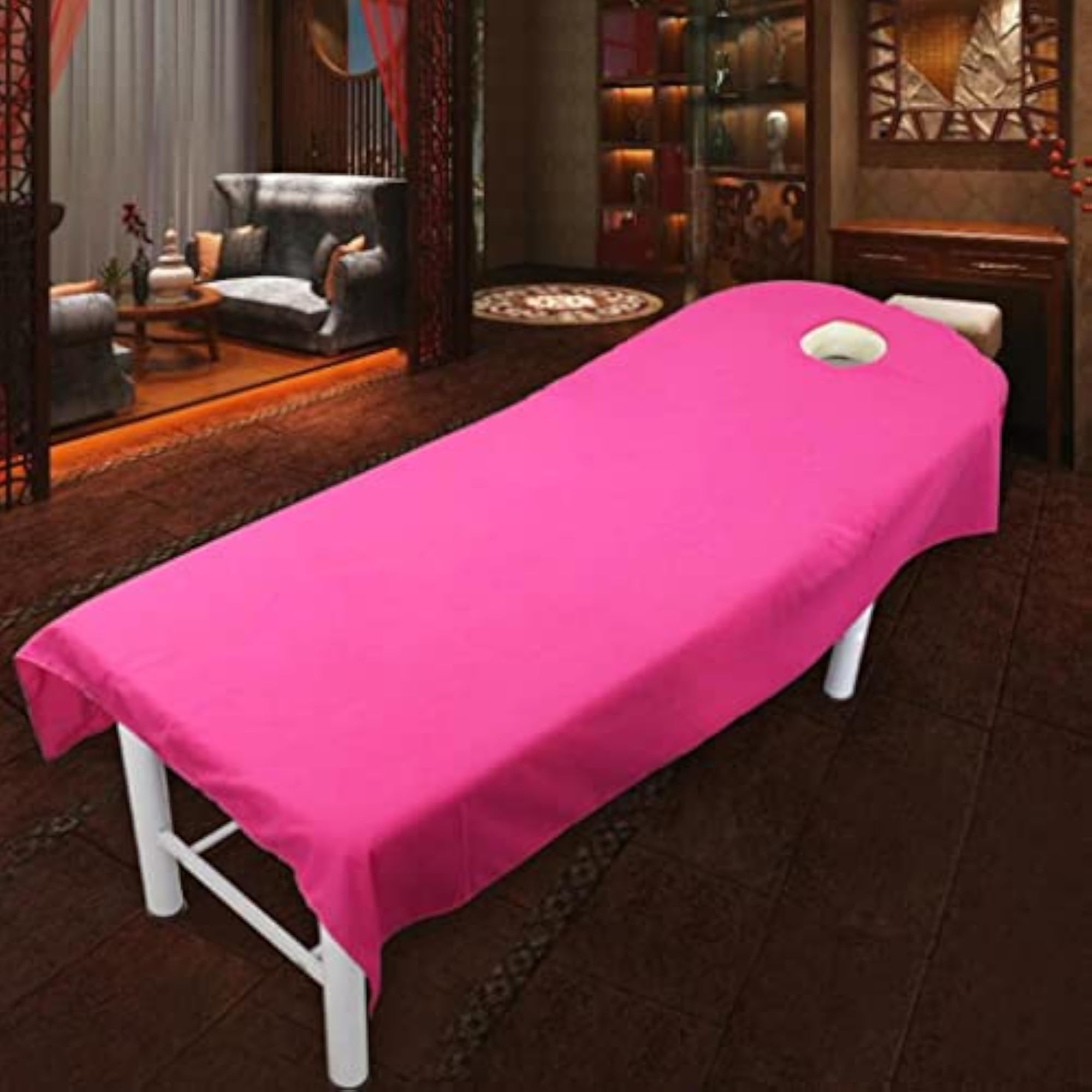 SPA Massage Treatment Bed Cover Rose Red