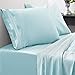 1800 Thread Count Sheet Set â€“ Soft Egyptian Quality Brushed Microfiber Hypoallergenic Sheets â€“ Luxury Bedding Set with Flat Sheet, Fitted Sheet, 2 Pillow Cases, Full, Light Blue