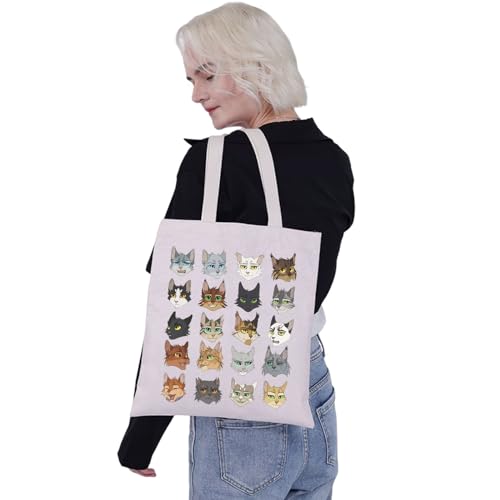 Bolsa Tote de Lona para Fans de Novelas de Gatos miniatura 2