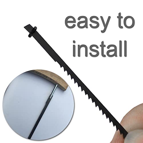 Chiyuyisen JJFS98 24 Pcs Scroll Saw Blade 10/15/18/24 Teeth Pinned Scroll Saw Blade Carbon Steel Tooth Scroll Saw Blade thumb #1