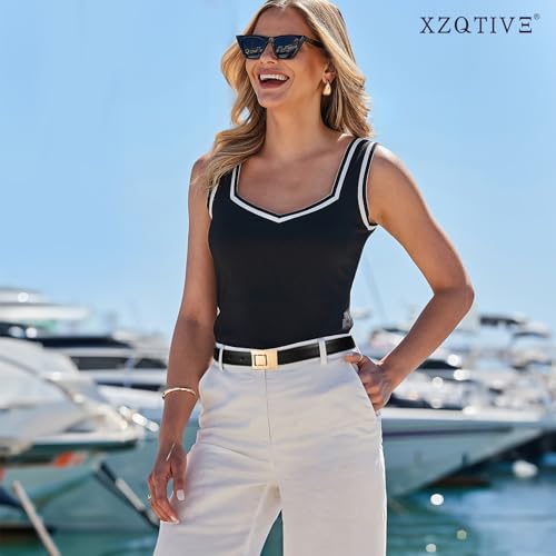 XZQTIVE Women's Leather Belt Fashion Ladies Thin Waist Belt for Dresses Jeans Pants with Gold Buckle4