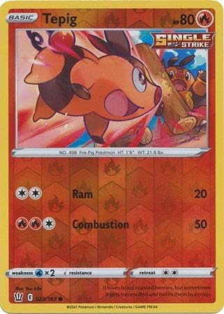 Tepig - 023163 - Común - Holo inverso - Espada y escudo - Estilos de batalla