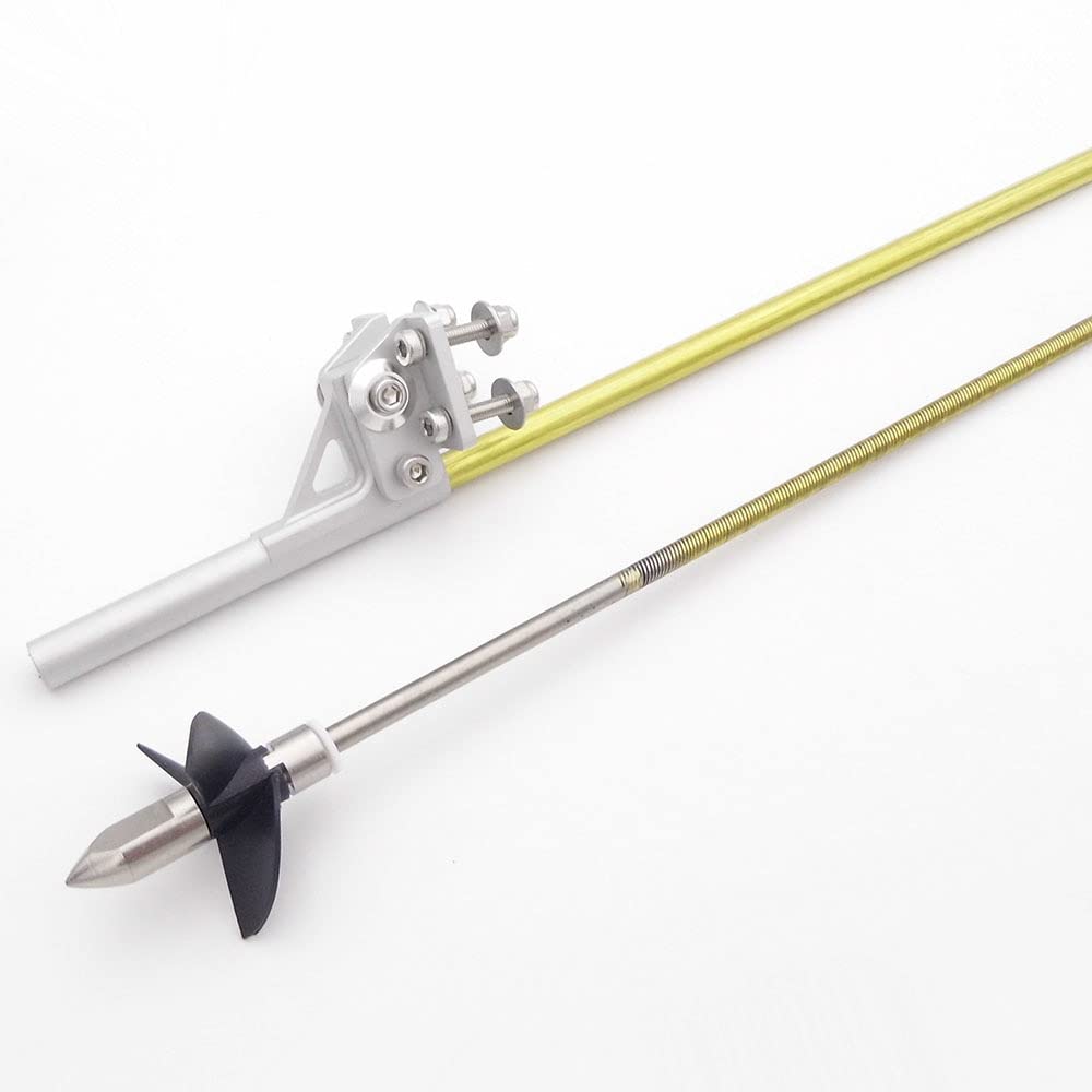 【Części zabawki zdalnego sterowania】 4mm 400mm Elastyczny wałek Prawy lewy napęd Wał napędowy Mocowanie amortyzatora 36mm Śmigło do łodzi RC -Materiały przyjazne dla środowiska (Color : 1set Right Ha
