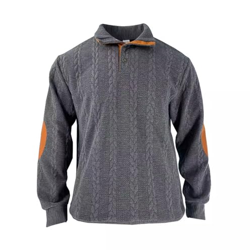Sweat à capuche rayé homme col en V gris foncé décontracté pour le printemps