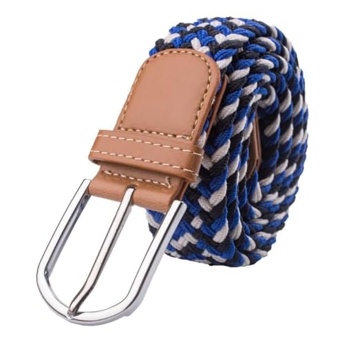 Image of The Tie Hub Unisex Stretchable Woven Fabric Belt | Adjustable, Hole-Free Design | Fits Up to 40 Inches Waist