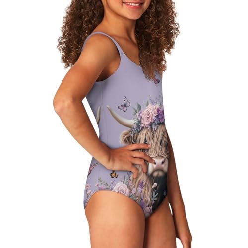 Image of Uourmeti Girls' One-Piece Swimwear Halter Bathing Suit Big Kids Summer Beach Swim Suits Swimming Wear