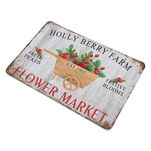 Panneau de Noël en aluminium 30x45 cm pour déco murale de cuisine
