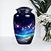 Midnight Beach Urn, Urn for Ashes Adult Male, Urns for Mom Ashes, Cremation Urns for Adults, Burial Urns for Humans, Large Urns for Human Ashes Adult (Size - 10inch)