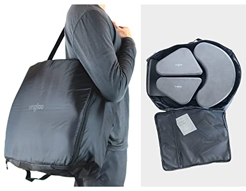 Ungloo Sit3 Yoga Meditation Seat Foam Cushion, Hip And Knee Support Blocks, Ankle Padding, Lightweight, Portable, Outdoor, Camping #TOP2