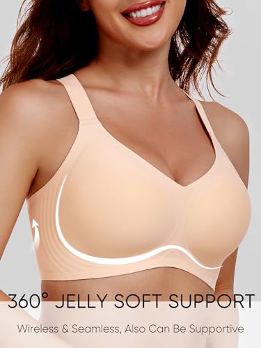 Gailife Womens Wireless Push Up Bras for Women No Underwire Seamless Full Coverage Supportive T Shirt Everyday Bras2