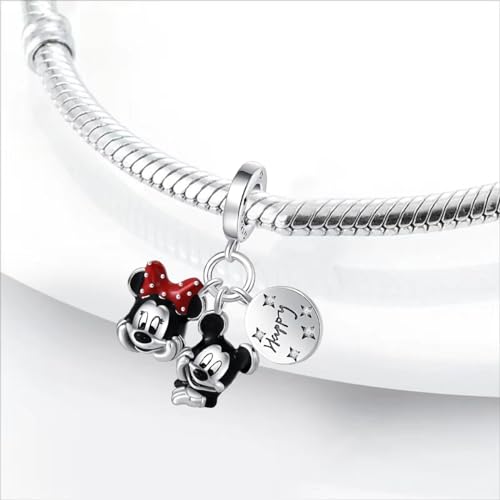 Charm for Bracelets and Necklaces Heart Cat Flower Boy 925 Sterling Silver Bead Birthday Jewelry Gift for Women2