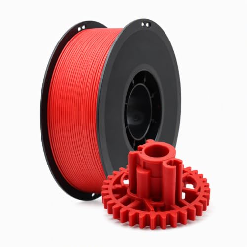 YUANEANG ABS 3D Printer Filament 1.75mm Red, 1kg Spool, Strong & Durable ABS Material, High Heat Resistance, Low Warping