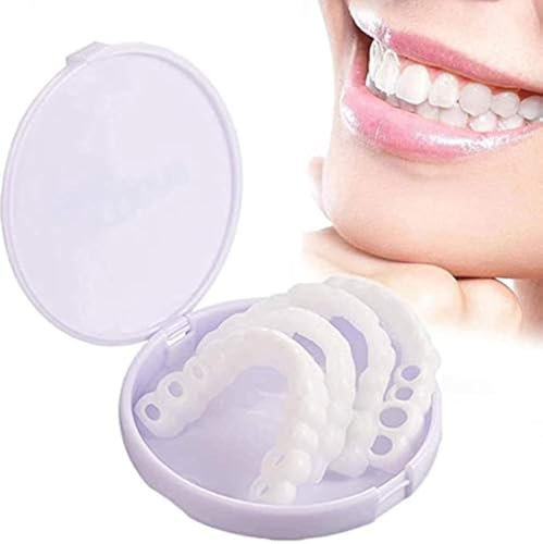 2 Pares Sonrisa Temporal Cosmética Dientes Prótesis Dientes Cosméticos Pegatinas, Prótesis Dientes Dientes Cosméticos, Dientes Cosméticos, Blanqueamiento Cubierta De Dientes Falsos, con Caja