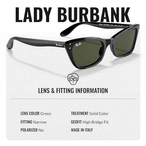 Ray-Ban RB2299 LADY BURBANK Cat Eye Shaped Sunglasses for Men & Women with Official RAYBAN Eyewear Kit4