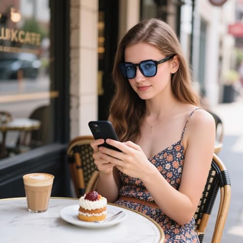 Image of 99.9% Blue Light Blocking Glasses For Men Women Anti-Fatigue Computer Gaming Sleep Glasses Reduce Eye Strain