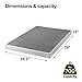 ZINUS 5 Inch Metal Smart Box Spring, Mattress Foundation, Strong Metal Frame, Easy Assembly, Queen
