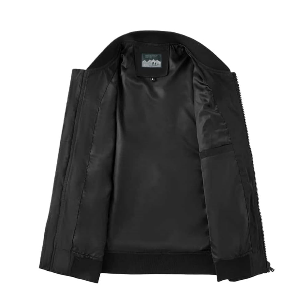 Mens Military Tactical Jacket,Multi Pockets Bomber Jacket,Lightweight Casual Spring Fall Windbreaker — view 4