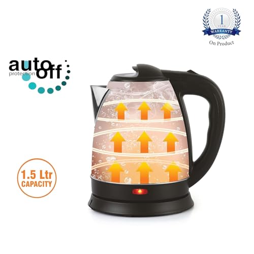 Image of CELLO Quick Boil Electric Kettle 1.5 Liters, 1350 Watts | Premium Stainless Steel, Double Wall Vacuum Insulated, 360 Degree Cordless Operation, Light Indicator | Electric Kettle For Boiling Hot Water