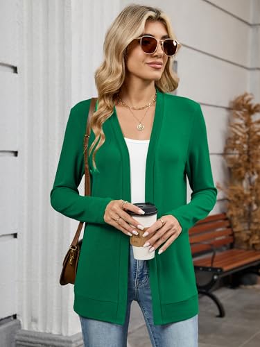 Image of Heymoments Lightweight Open Front Cardigan Sweater for Women Long Sleeve Causal Bolero Button Down Soft Outwear Tops