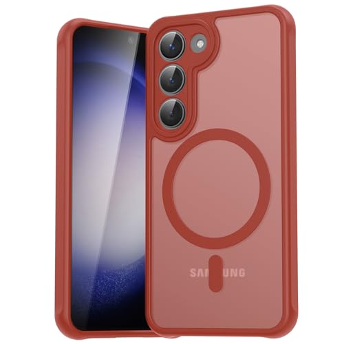 EASDNB für Samsung Galaxy S23 Hülle für Magsafe, Magnetisch Handyhülle für Samsung S23 Hülle, Kameraschutz Stoßfeste Kra...