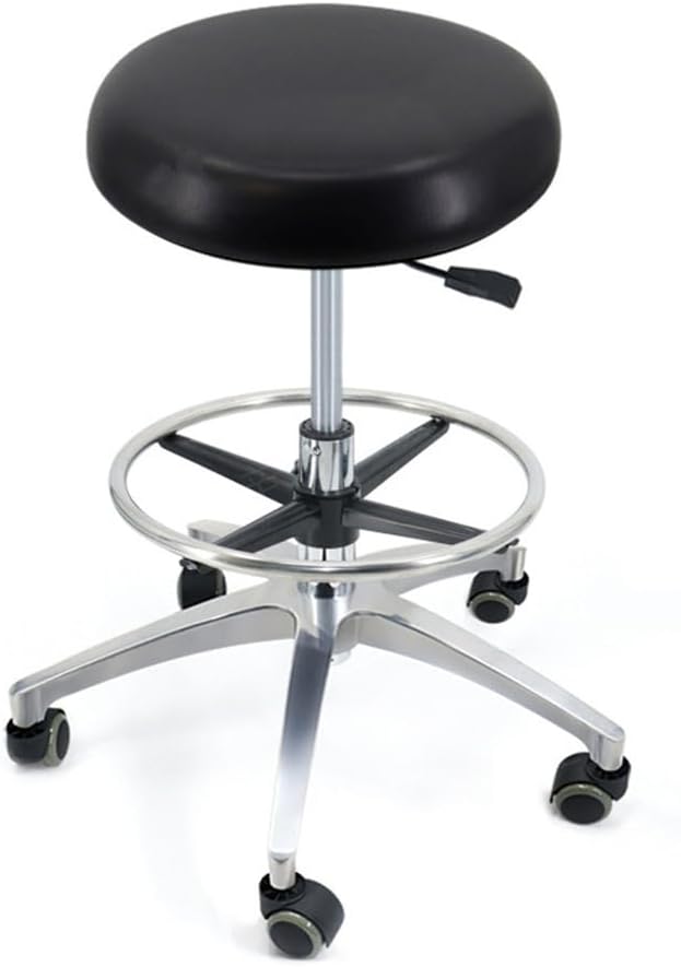 SFKLYU Ergonomic Rolling Stool, All-Purpose Stools, Round Rolling Stool, Desk Stool Chair with Swivel Rolling Chair for Cleanroom, Lab, Medical,A1