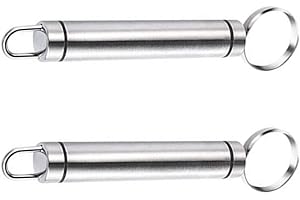 2pcs Peach Pitter Tools: Premium Cherry Core Remover with Built-in Corer