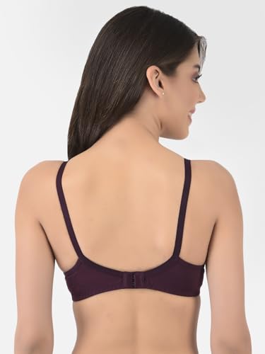 Image of Softline Women's Cotton Rich Wire-Free Non-Padded Molded Bra Combo | Full Coverage & Breathable Comfort | Lightweight, Skin-Friendly Everyday Wear (Pack of 2)