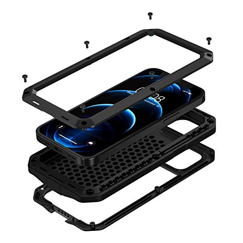 Coque iPhone 12 Pro Max métallique blindée protection intégrale - 3