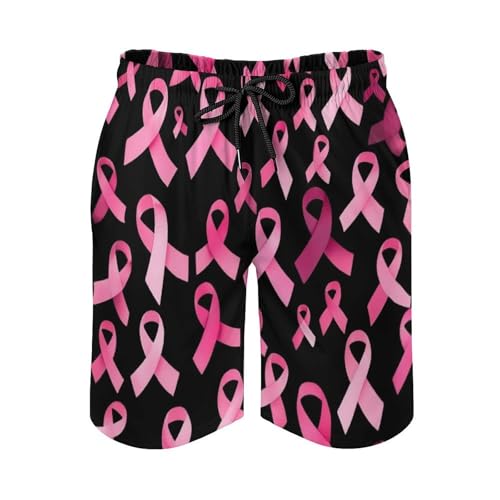 Beach Shorts with Mesh Lining, Summer Swim Trunks Quick Dry Drawstring Swimwear Board Shorts