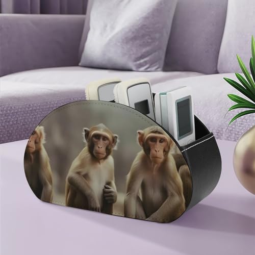 Support de télécommande en cuir pour un salon ordonné et table basse épurée - 6