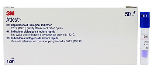3M 1291 Attest Rapid Readout Indicators - Box of 50 - Sterilization Monitoring