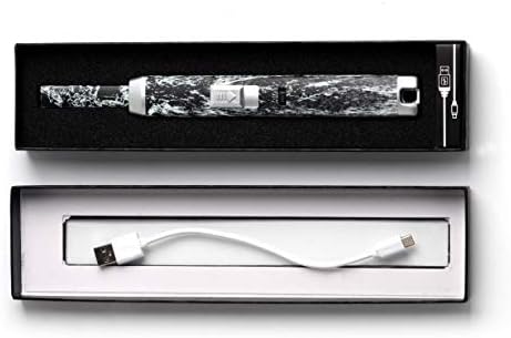Arc candle electronic lighter  USB rechargeable with electric cable and case  for outdoor BBQ and kitchen cooker  windproof and flameless long reach igniter  built-in battery  and charge lights