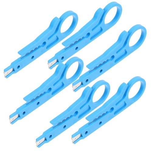 Homoyoyo 10 piezas Mini Wire Strippers para Cable Herramientas Ligeras para Pelar y Cortar Cables de Resistentes y para Uso Frecuente Telefonía y Computadoras